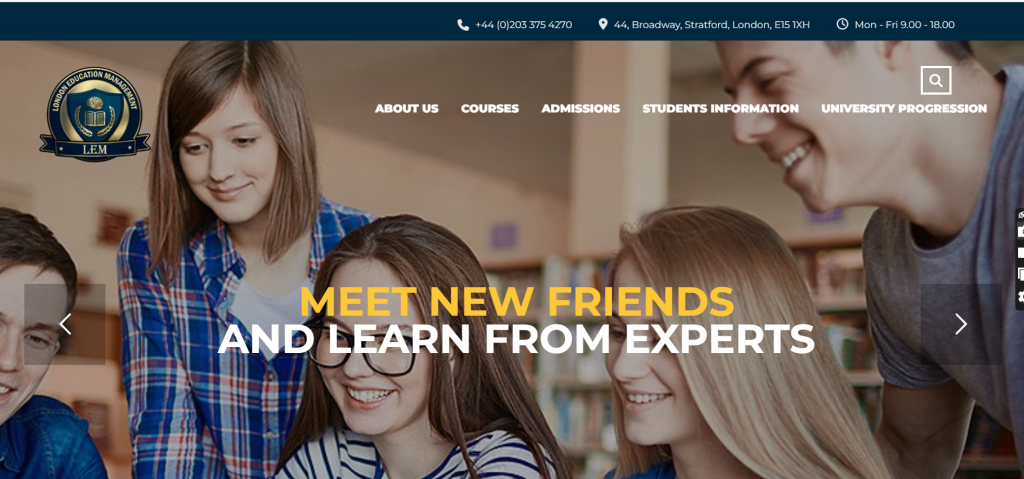 Education Website Portfolio