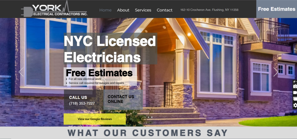 Electrician Website Portfolio