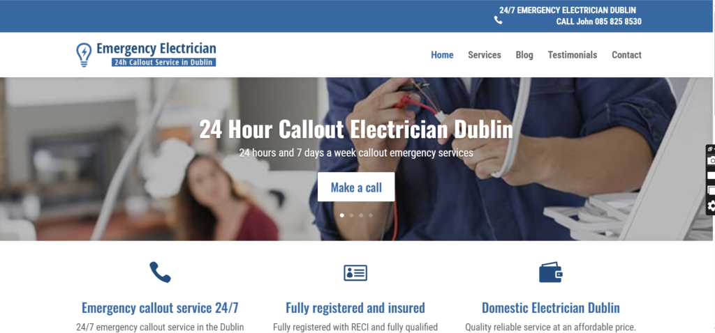 Electrician Website Portfolio