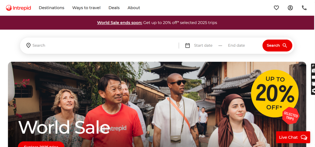 Toure And Travel Website Portfolio