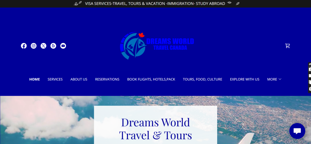Toure And Travel Website Portfolio