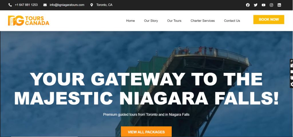 Toure And Travel Website Portfolio
