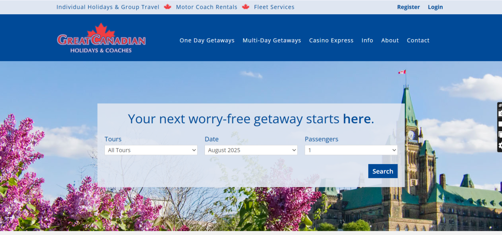 Toure And Travel Website Portfolio